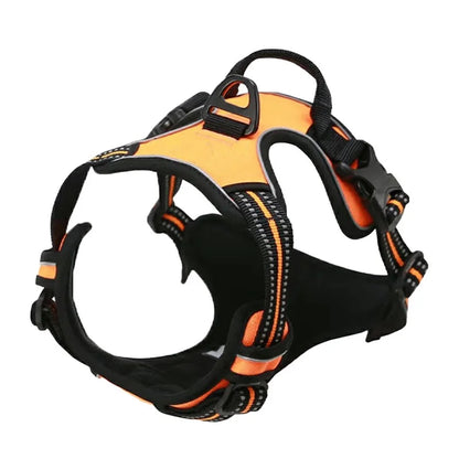 Heel Harness adjustable dog walking training vest.